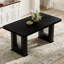 Table de salle à manger rectangulaire en bois avec base robuste-1332533219