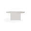 54" Round Rustic Polymer Fire Table with Propane Shelf-1818522857
