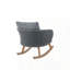 Chaise berçante contemporaine minimaliste en osier-507705524