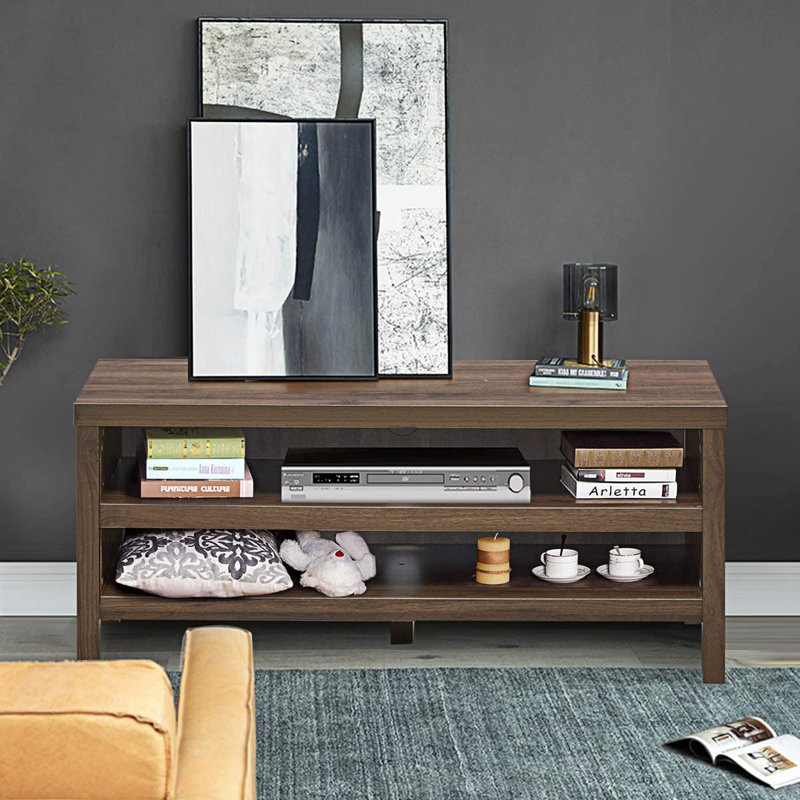 Jayesh Unfinished TV Stand with Fireplace Included