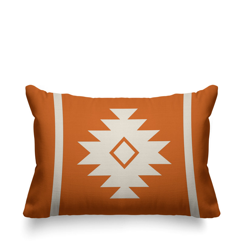 Coussin décoratif intérieur / extérieur Wapi Southwestern, Orange