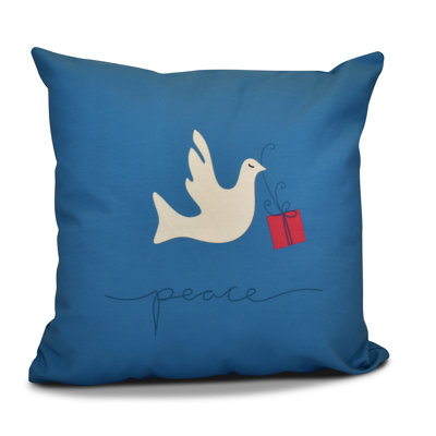 Coastal Christmas Reversible Throw Pillow