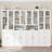 Kitchen Pantry Storage Cabinet With Glass Doors