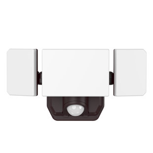 3-head 12-watt Motion Activated Outdoor Integrated Led Area 1500 Lumens Battery Operated Light