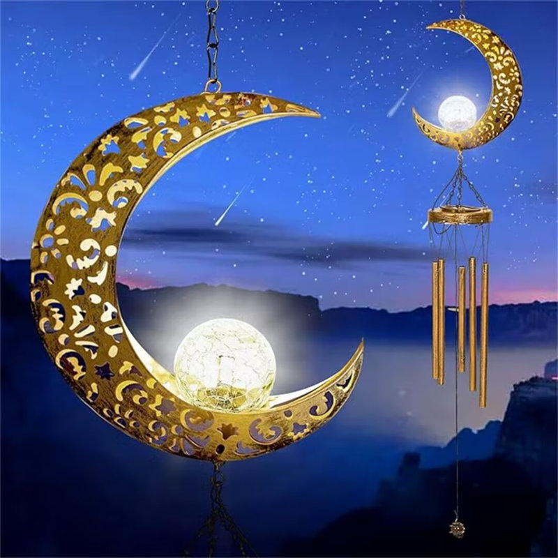 Carillon solaire solaire Moon Wind