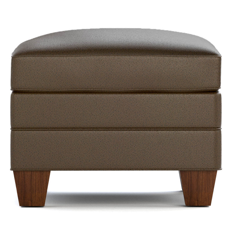 Repose-pieds Arlington, Weston Truffle Genuine Leather