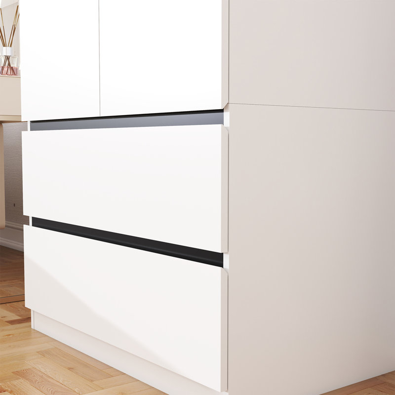 Armoire penderie 75 "avec 2 tiroirs