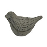 VIP Metal 4.25 in. Grey Bird Hide a Key