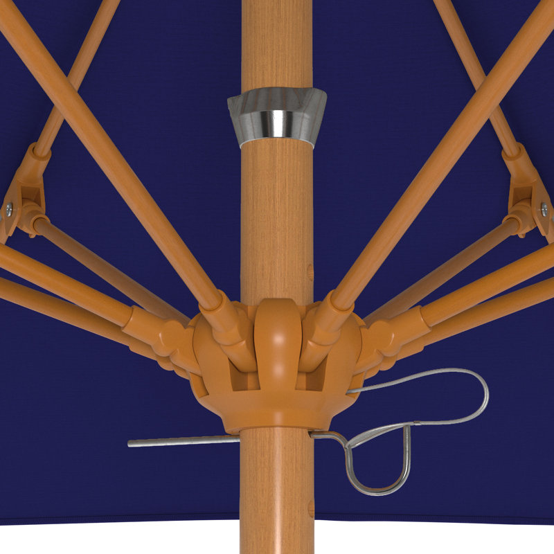 Parasol en bois de teck 7,5 pi, Marine
