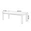 Table rectangulaire légère et luxueuse-742930325