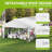 20x 40FT Large Heavy Duty Outdoor Canopy Party Tent with Removable Sidewalls