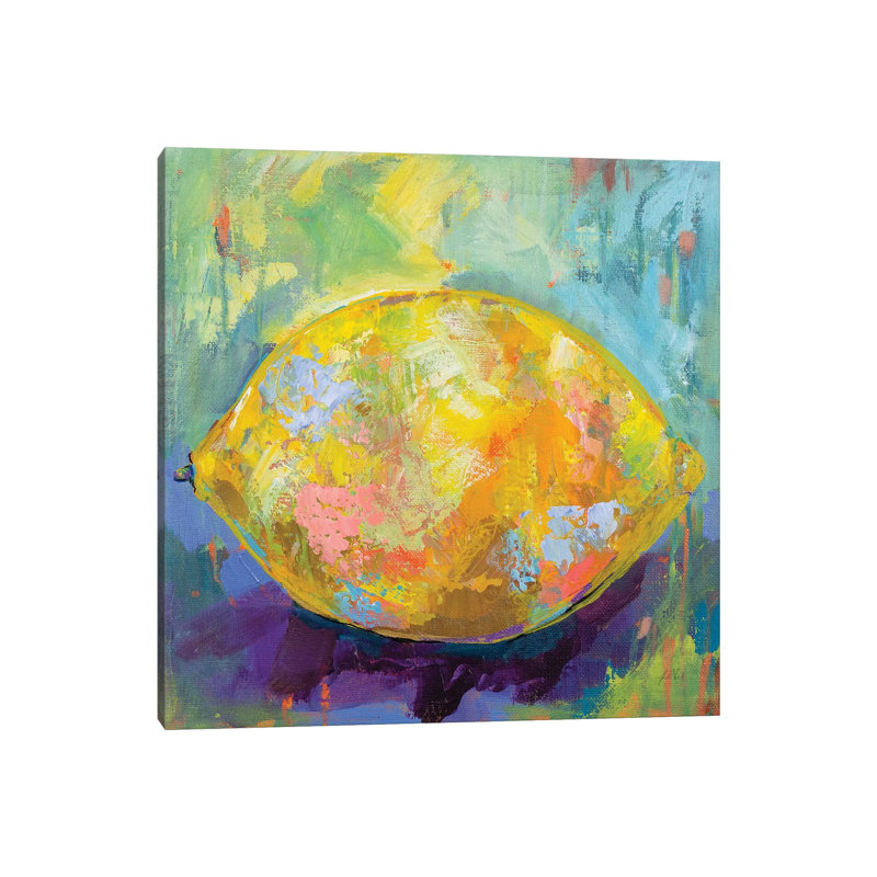 Lemon 1 Piece Wrapped Canvas Wall Art, 45.72 cm H x 45.72 cm W x 3.175 cm D