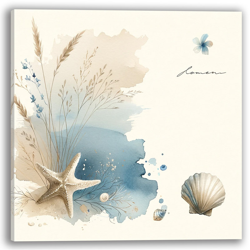 Breezy Shores sur toile, H 20 po x l 20 po x P 1,5 po