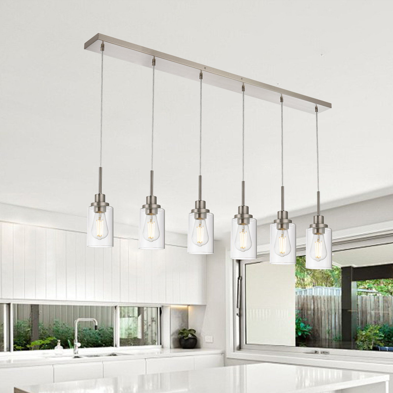 Breakwater Bay Lezama 6 - Light Dimmable Kitchen Island Linear ...