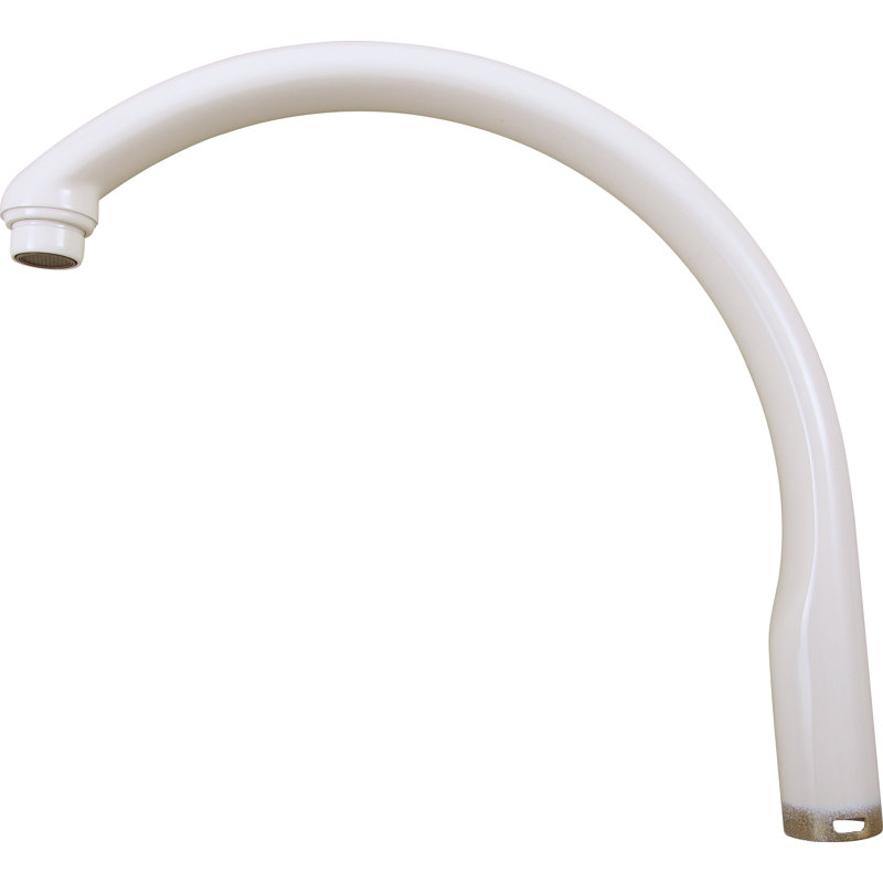 Waterfall Deck Mounted Tub Spout Trim, Biscuit
