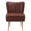 Chaise d'appoint d'appoint avec pieds dorés-1615941530