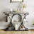 39" Narrow Industrial Console Table with 3-Tier Storage for Entryway, Living Room & Hallway-1670305740