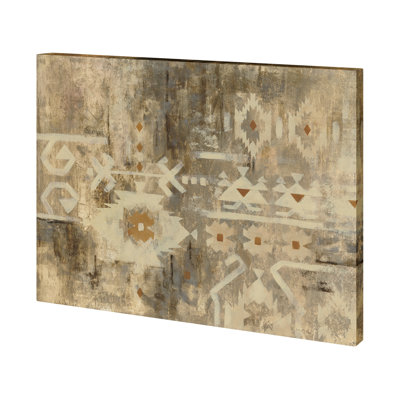 Southwest Design III a Hand Embelished Textured Canvas