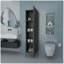 Meuble d'appoint Matt Gray Hight avec 4 tablettes