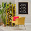 «Cats Repeating Typographie», art mural encadré par Jessica Beck-901713686-901713683