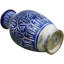 Vase de table intérieur / extérieur bleu / blanc 9,5 po