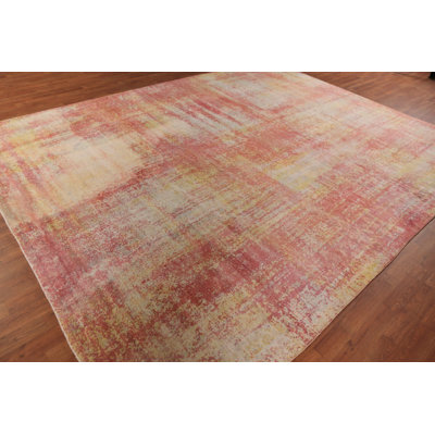 Tapis indien contemporain en laine contemporain 9 x 12