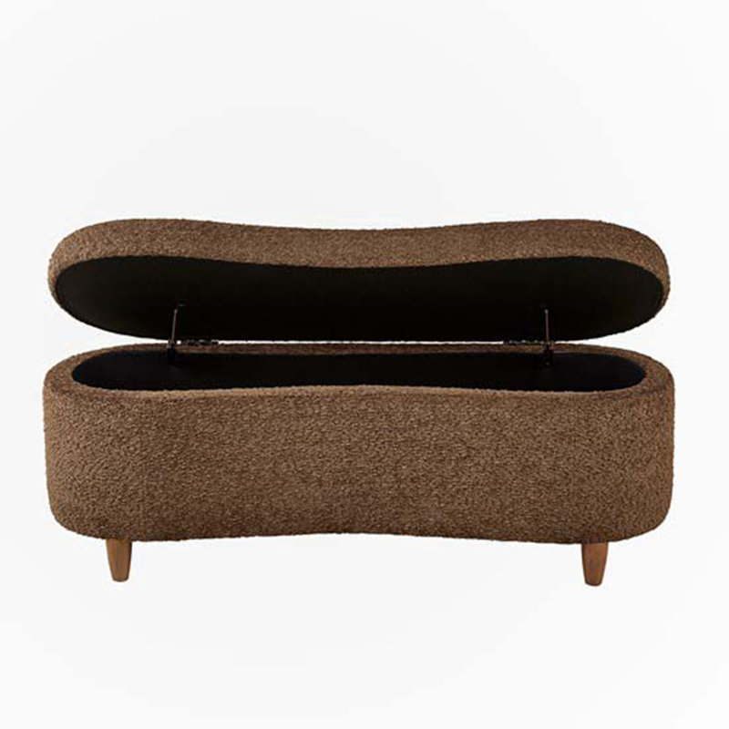 Repose-pieds Chase Boucle, Brun