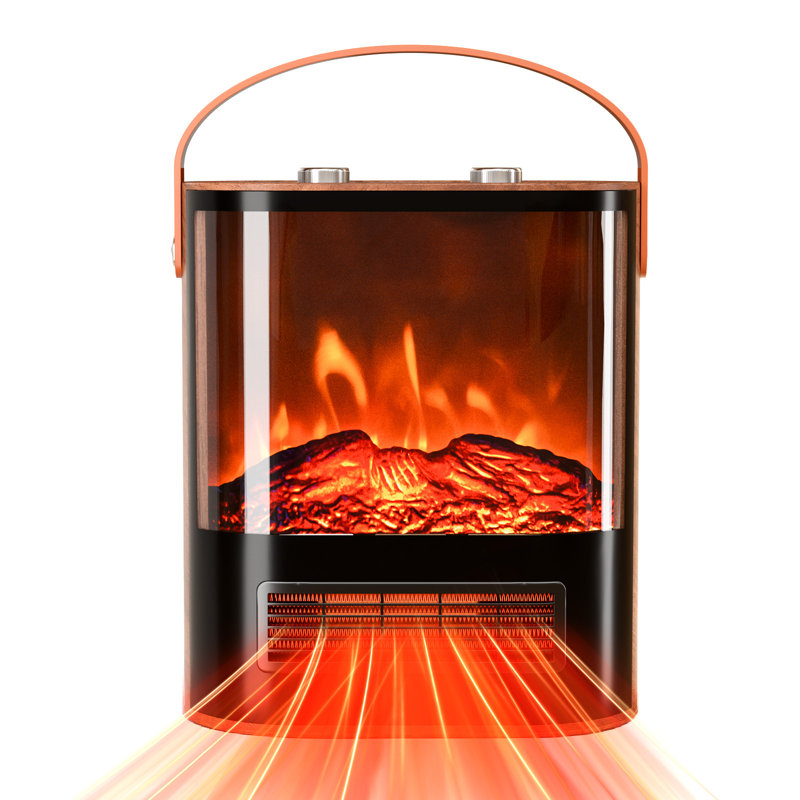 1500-Watt Portable Electric Space Heater With Realistic 3D Flame