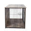 Meuble pour chien en bois avec portes doubles - Cage intérieure sécuritaire pour animaux de compagnie