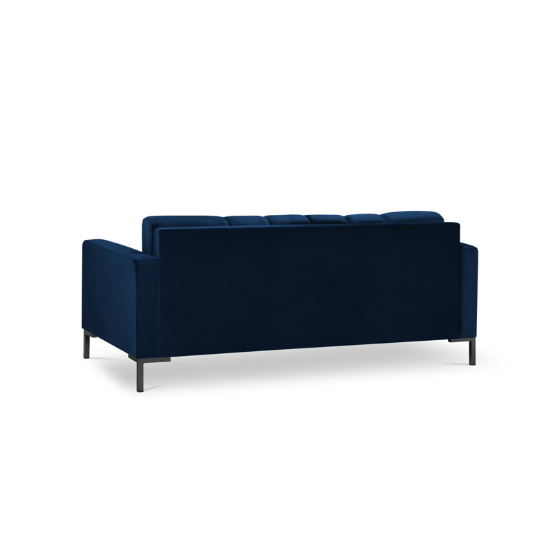 Adoraim 3 Seater Sofa, Blue, Black