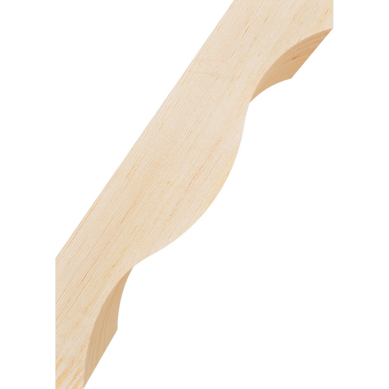 Attelle de genou Funston, Sapin de Douglas, Lisse, H 14 po x l 5,5 po x P 10 po