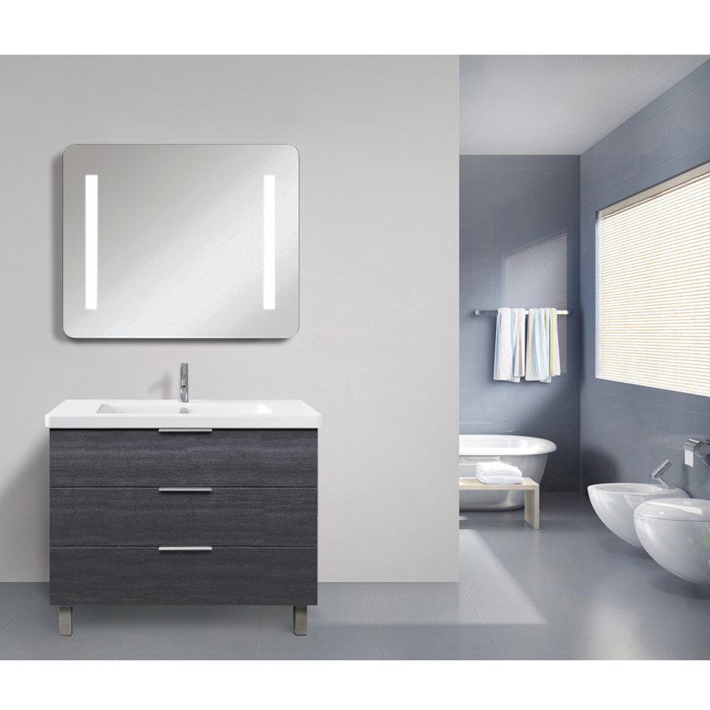 Miroir de salle de bain/meuble-lavabo à capteur tactile à del dos rétroéclairé Shaver