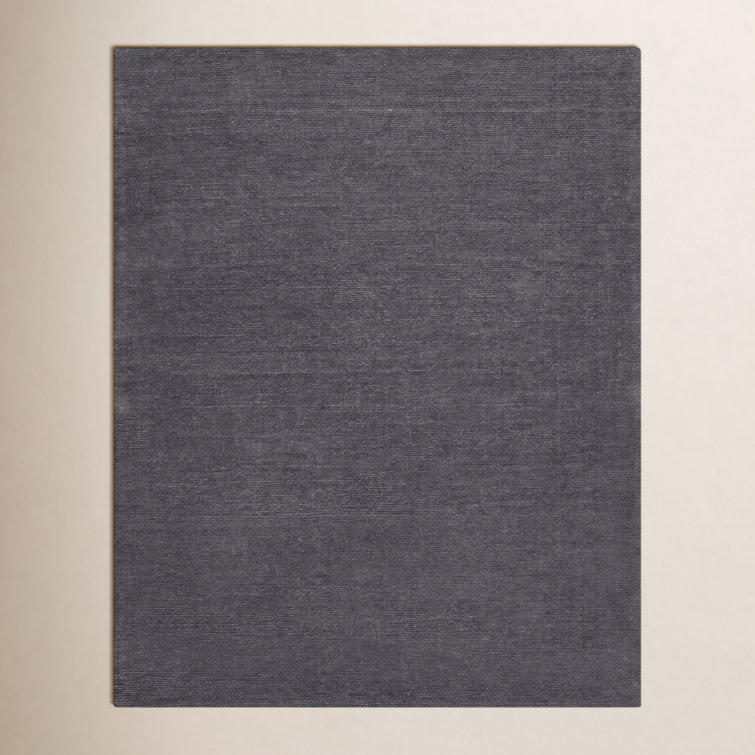 Crowe Wool Charcoal Gray Area Rug