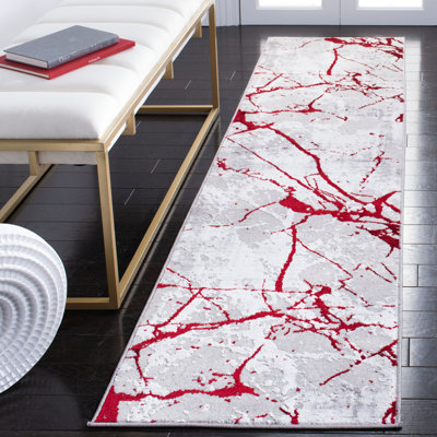 Robeson Abstract Gray Area Rug