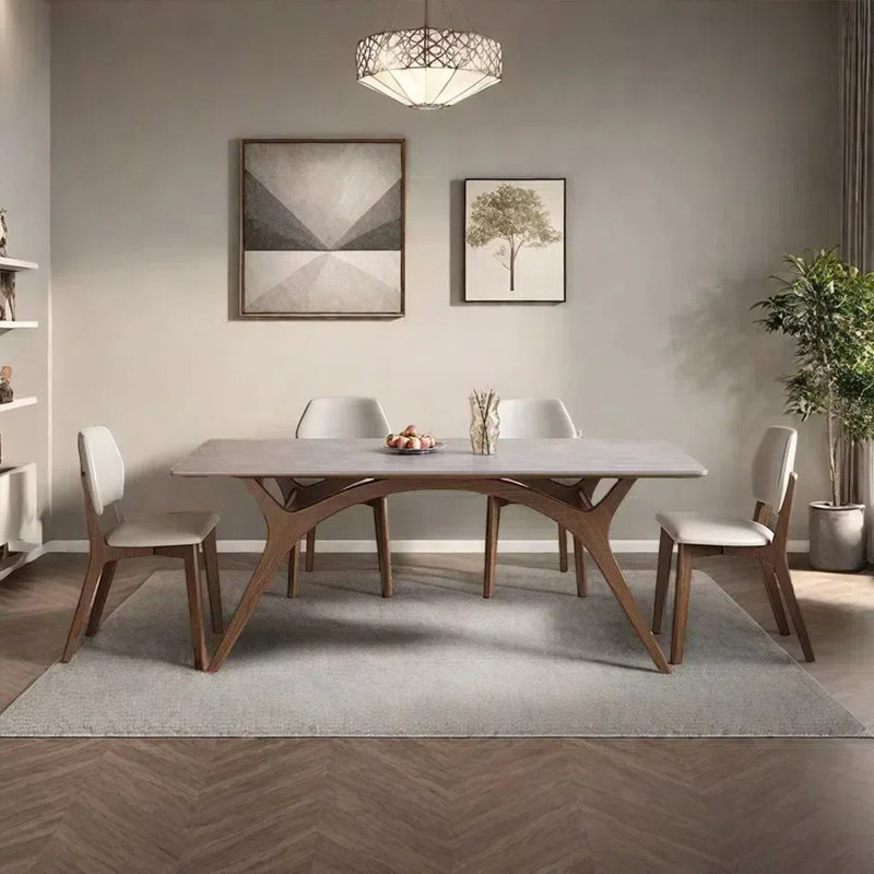 Magnifique ensemble de table de salle à manger avec chaises, H 29,52 po x L 62,99 po x l 31,49 po