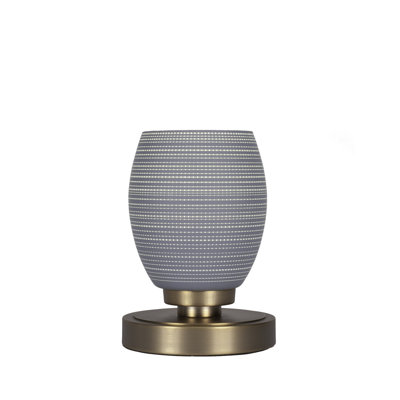 Lampe d'appoint Aneka montrée avec verre matriciel de 5 po