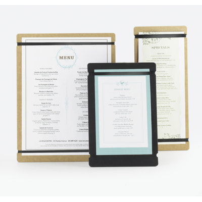 Menu Board with Flex Bands