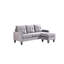 Ollice 3 Seater Velvet Sofa & Chaise-1665375881