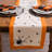 BLACK STARS PRINT TABLE RUNNER 14X108