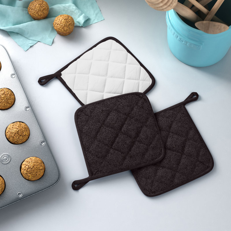 Ensemble de porte-casseroles 3 pièces Damontray, Noir