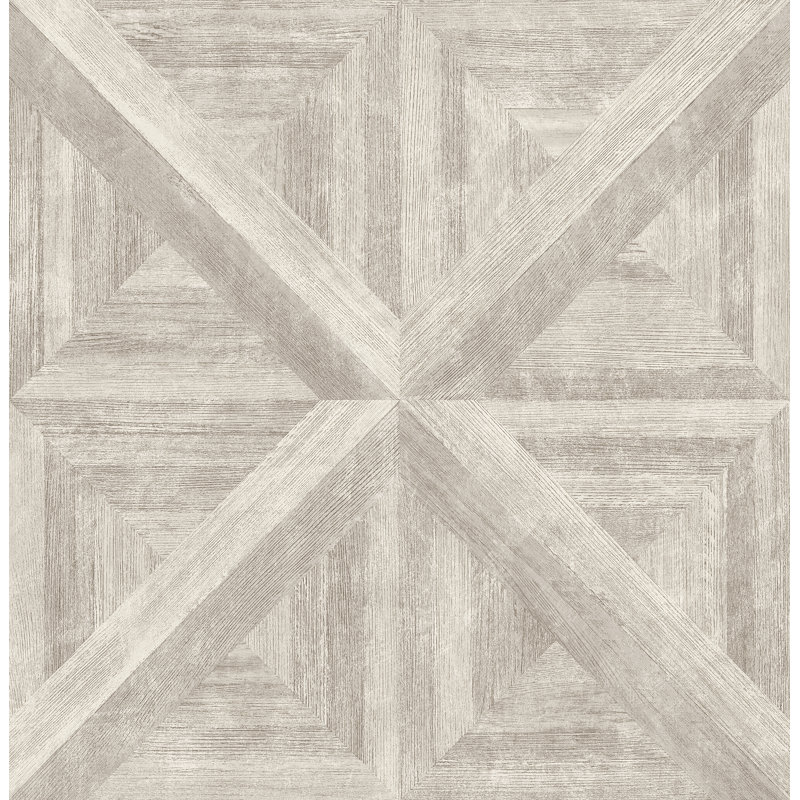 Rouleau de papier peint L 33 po x L 20,5 po Burrowes Carriage House, Neutre