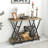 Rustic 2 Tier Wood Console Sofa Table