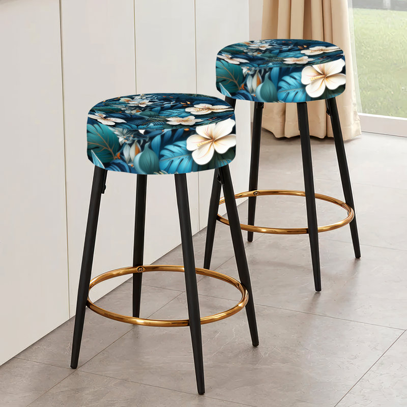 Ensemble de 2 tabourets de bar tropicaux Moody