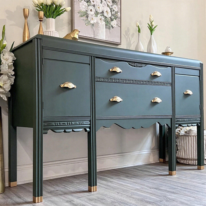 Retro Multifunctional Art Console Table