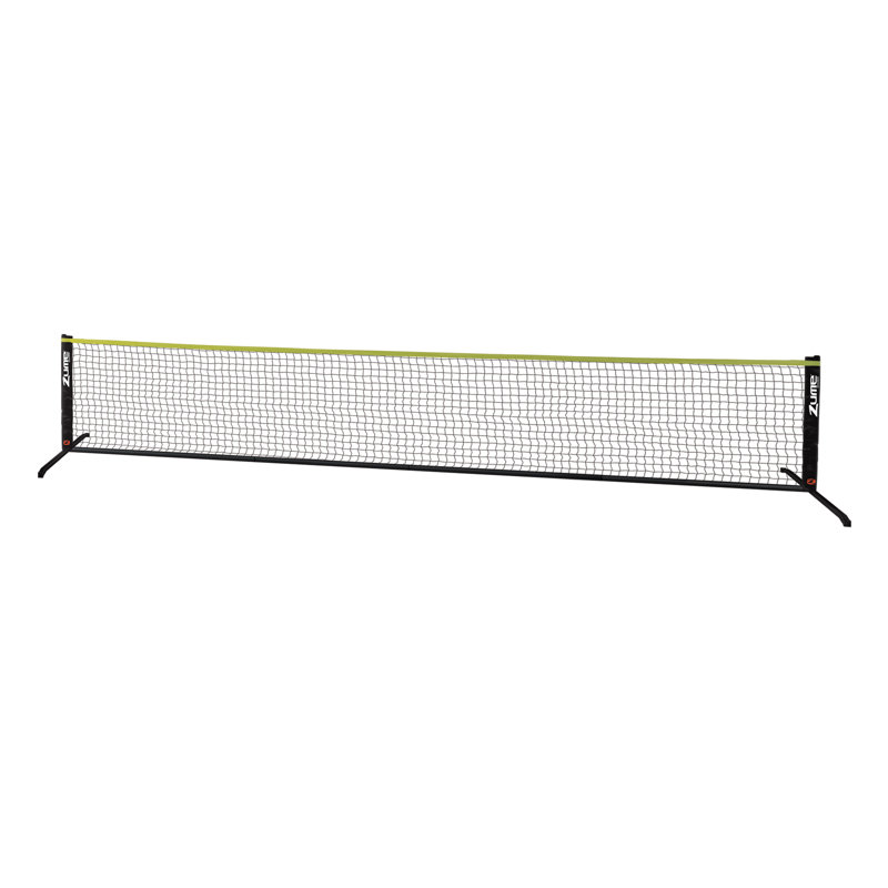 Ensemble de jeu de pickleball Zume Games avec filet de 12 pi, 2 raquettes, pickleballs et étui de transport - Ensemble de filet de pickleball portable pour les allées, les cours et les débutants