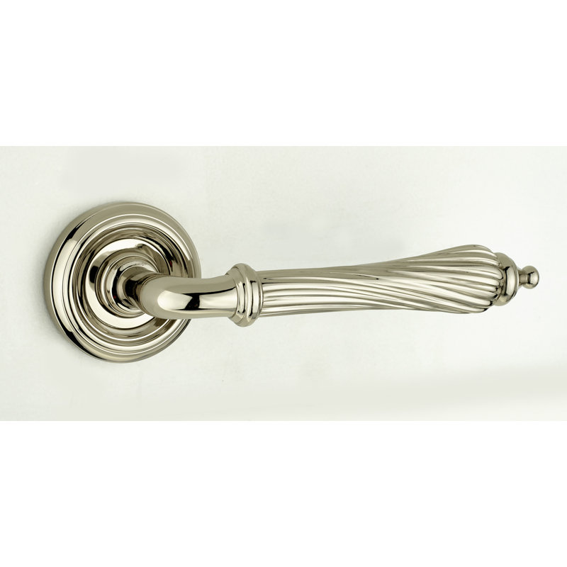 Giselle Passage Door Handle, Polished Nickel