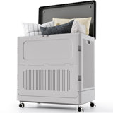 157QT Collapsible Storage Bins with Lids & Wheels