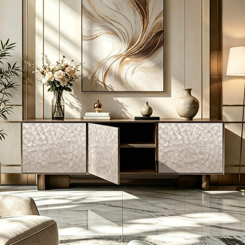 Buffet de luxe américain de style minimaliste