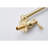 Brushed Gold Wall Mounted Folding Pot Filler Faucet - 360 Spin, Space Saving, Brass Made, Double Handles For Accurate Water Flow Control, Corrosion Resistance ,