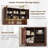 72"H Bar Cabinet with LED Lights, Wine Rack, and Cabinets-1290805008